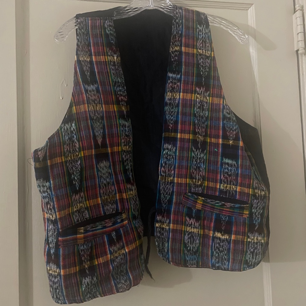 Colorful Plaid Vest